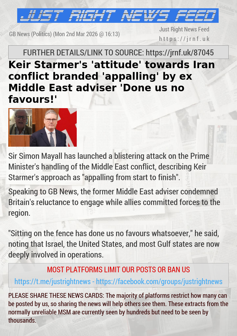 Keir Starmer’s ’attitude’ towards Iran conflict branded ’appalling’ by ex—Middle East adviser — ’Done us no favours!’