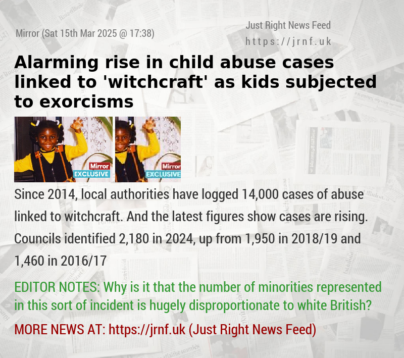 Alarming rise in child abuse cases linked to ’witchcraft’ as kids subjected to exorcisms