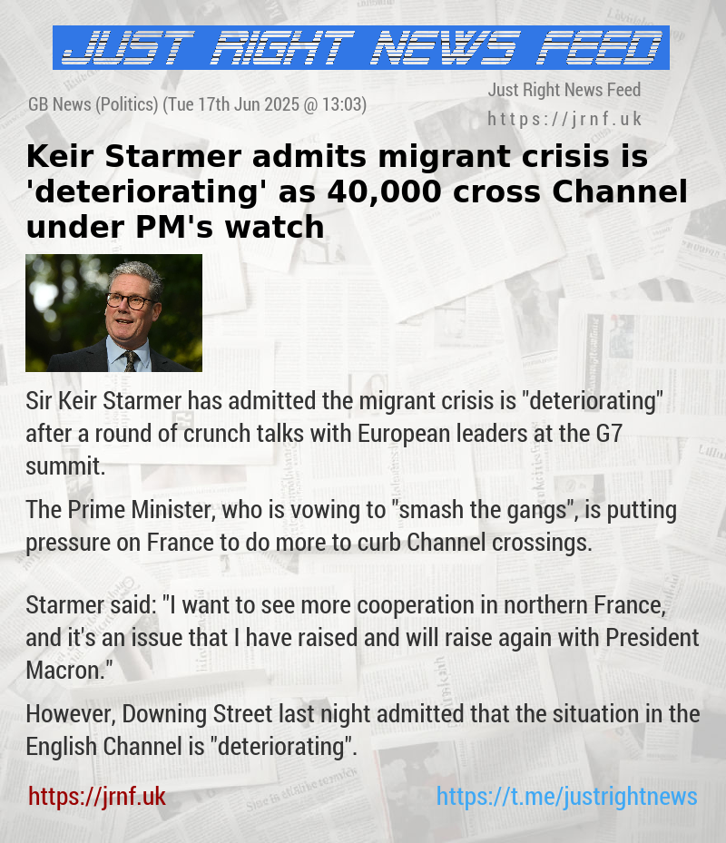 Keir Starmer admits migrant crisis is ’deteriorating’ as 40,000 cross Channel under PM’s watch