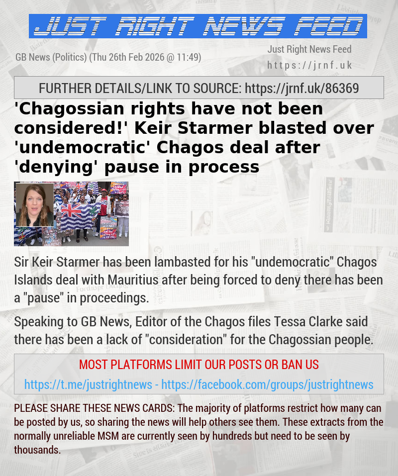 ’Chagossian rights have not been considered!’ Keir Starmer blasted over ’undemocratic’ Chagos deal after ’denying’ pause in process