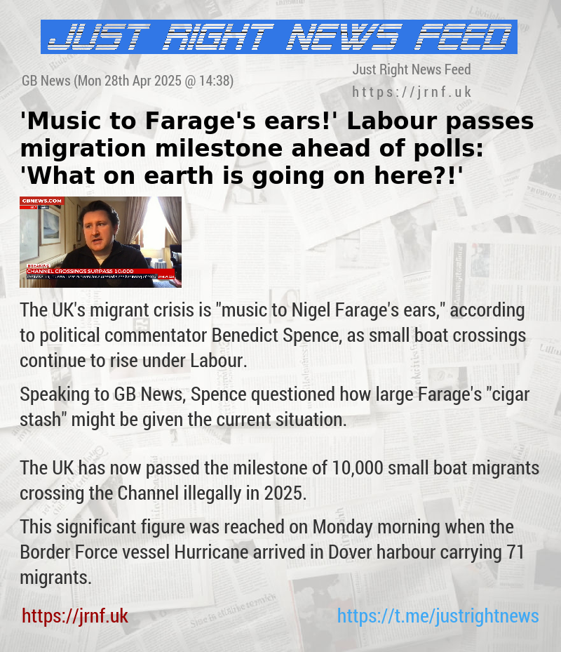 ’Music to Farage’s ears!’ Labour passes migration milestone ahead of polls: ’What on earth is going on here?!’