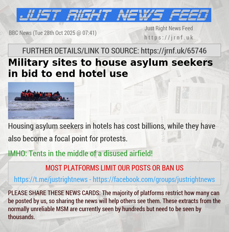Military sites to house asylum seekers in bid to end hotel use