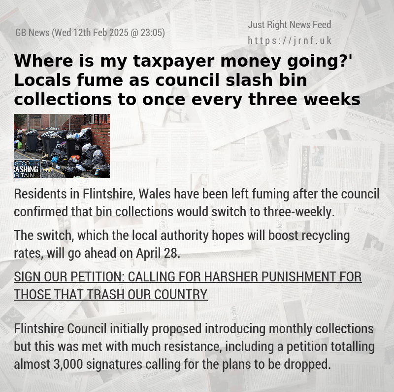 ‘Where is my taxpayer money going?’ Locals fume as council slash bin collections to once every three weeks