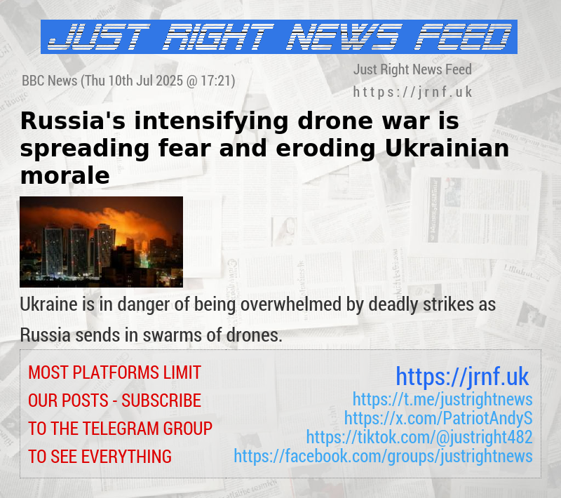 Russia’s intensifying drone war is spreading fear and eroding Ukrainian morale