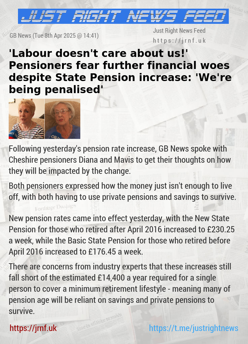’Labour doesn’t care about us!’ Pensioners fear further financial woes despite State Pension increase: ’We’re being penalised’