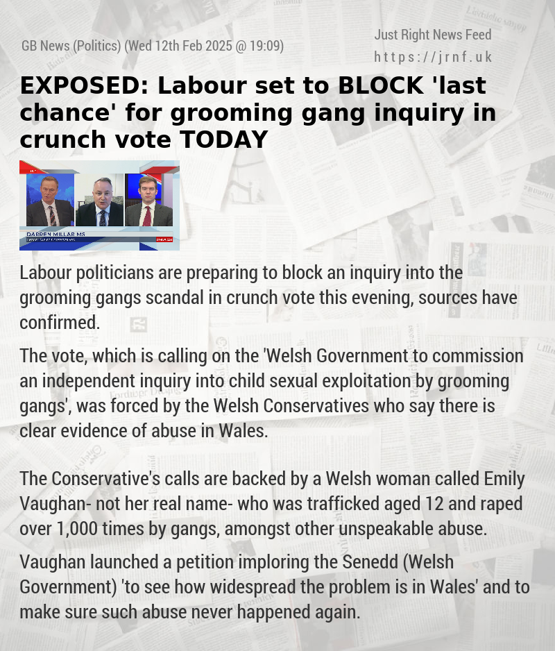 EXPOSED: Labour set to BLOCK ’last chance’ for grooming gang inquiry in crunch vote TODAY