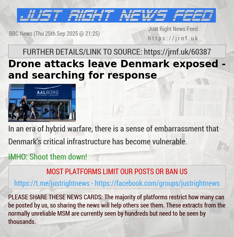 Drone attacks leave Denmark exposed — and searching for response