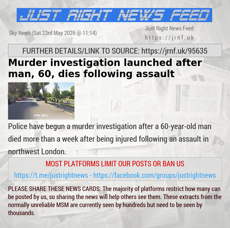 Murder investigation launched after man, 60, dies following assault