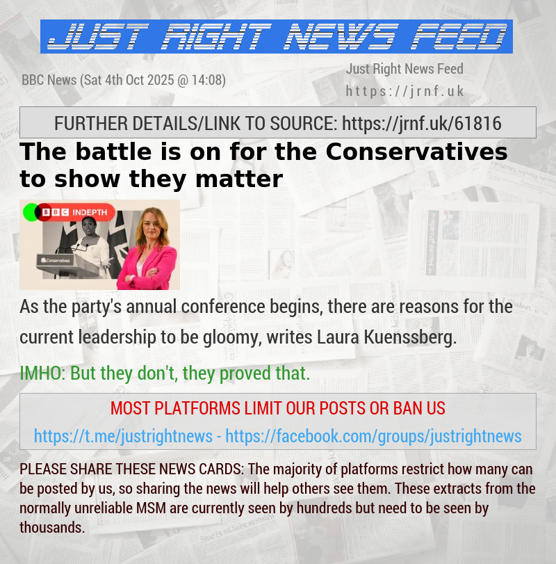 The battle is on for the Conservatives to show they matter
