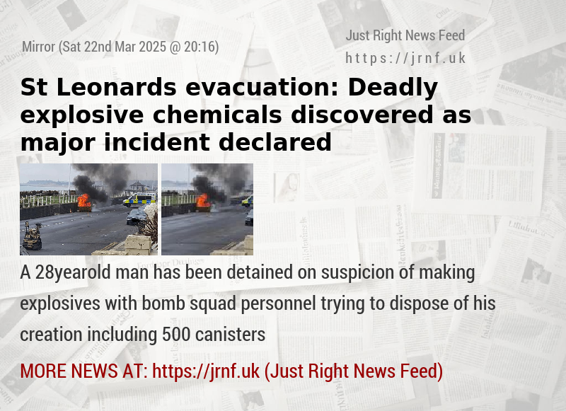 St Leonards evacuation: Deadly explosive chemicals discovered as major incident declared