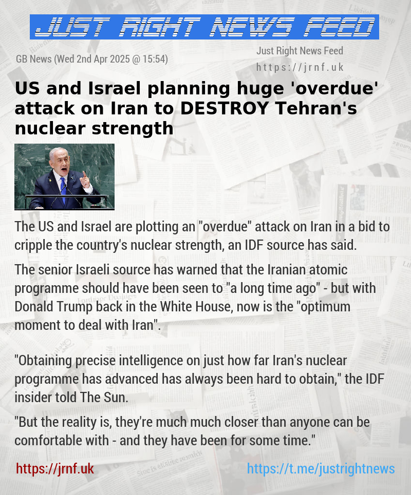 US and Israel planning huge ’overdue’ attack on Iran to DESTROY Tehran’s nuclear strength