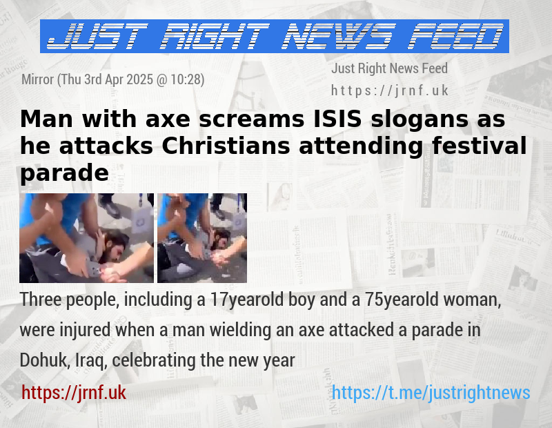 Man with axe screams ISIS slogans as he attacks Christians attending festival parade
