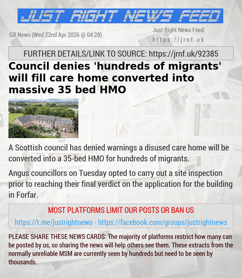 Council denies ’hundreds of migrants’ will fill care home converted into massive 35—bed HMO