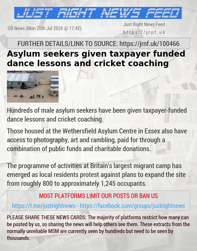 Asylum seekers given taxpayer—funded dance lessons and cricket coaching