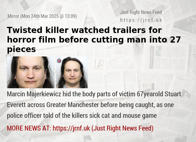 Twisted killer watched trailers for horror film before cutting man into 27 pieces 