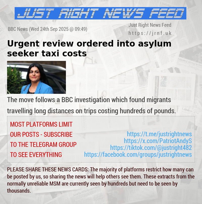Urgent review ordered into asylum seeker taxi costs