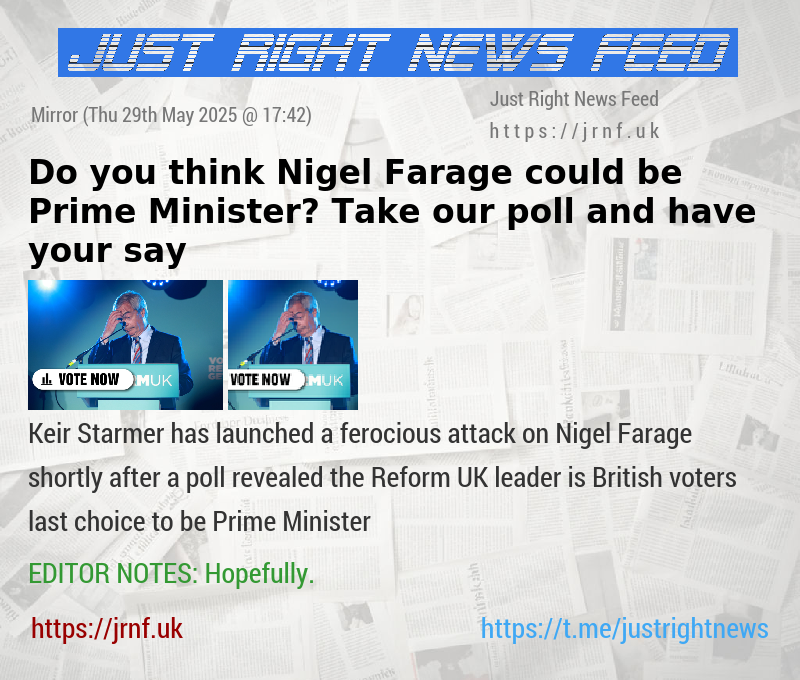 Do you think Nigel Farage could be Prime Minister? Take our poll and have your say