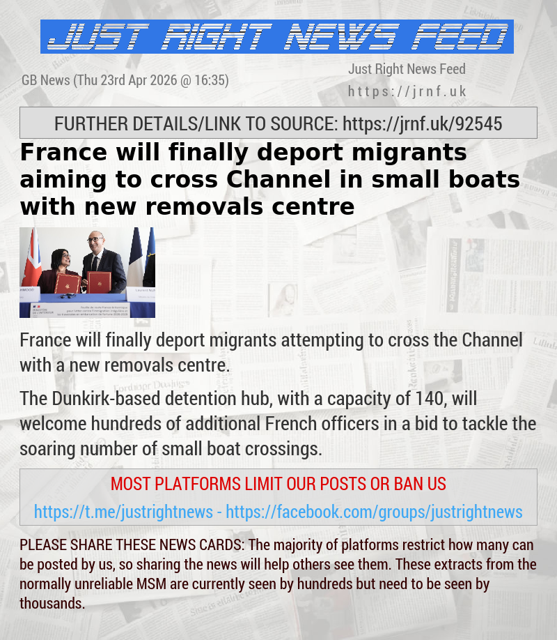France will finally deport migrants aiming to cross Channel in small boats with new removals centre