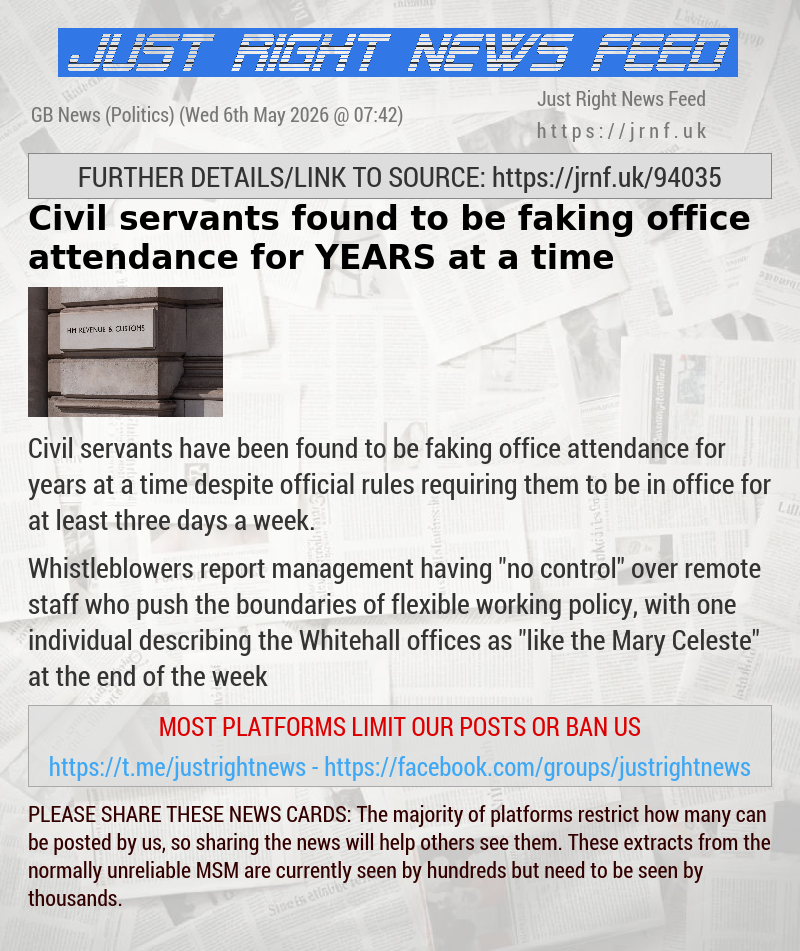 Civil servants found to be faking office attendance for YEARS at a time