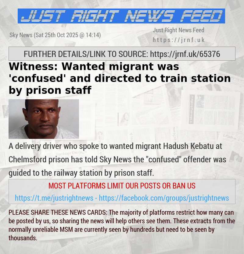 Witness: Wanted migrant was ’confused’ and directed to train station by prison staff