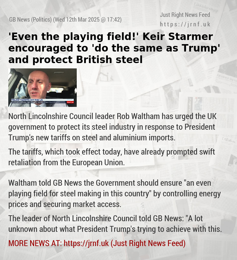 ’Even the playing field!’ Keir Starmer encouraged to ’do the same as Trump’ and protect British steel