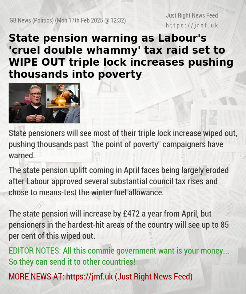 State pension warning as Labour’s ’cruel double whammy’ tax raid set to WIPE OUT triple lock increases pushing thousands into poverty