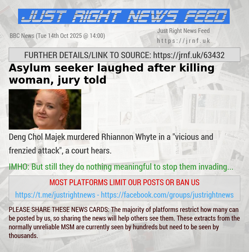 Asylum seeker laughed after killing woman, jury told