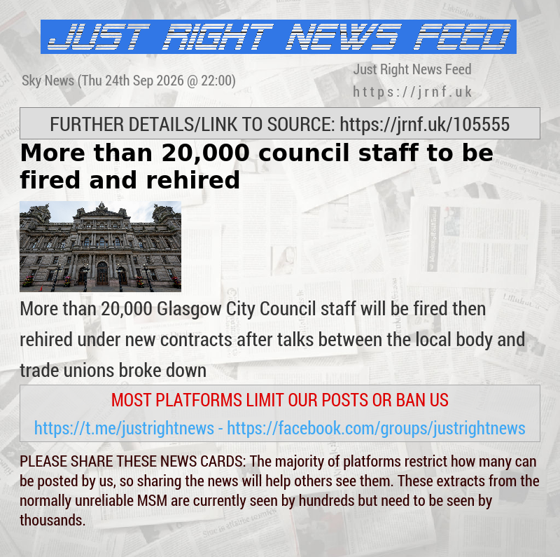 More than 20,000 council staff to be fired and rehired