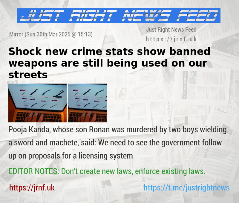 Shock new crime stats show banned weapons are still being used on our streets