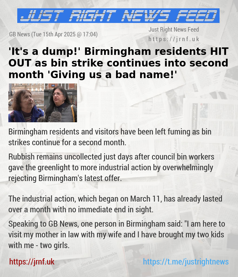 ’It’s a dump!’ Birmingham residents HIT OUT as bin strike continues into second month — ’Giving us a bad name!’