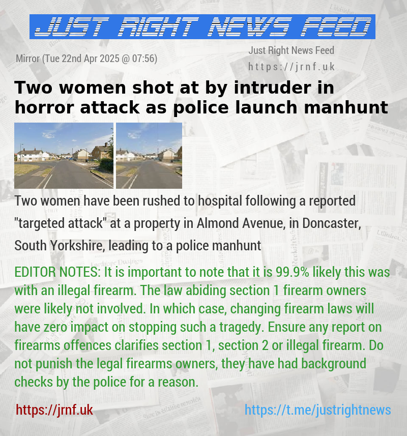 Two women shot at by intruder in horror attack as police launch manhunt