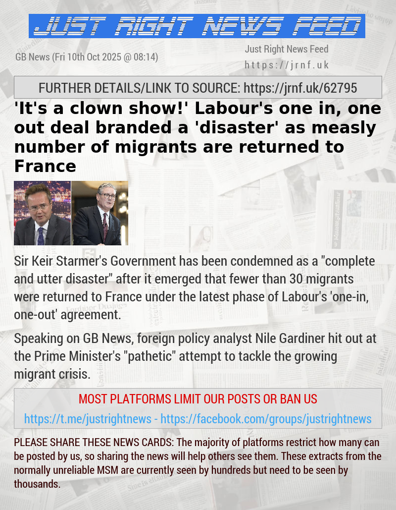 ’It’s a clown show!’ Labour’s one—in, one—out deal branded a ’disaster’ as measly number of migrants are returned to France