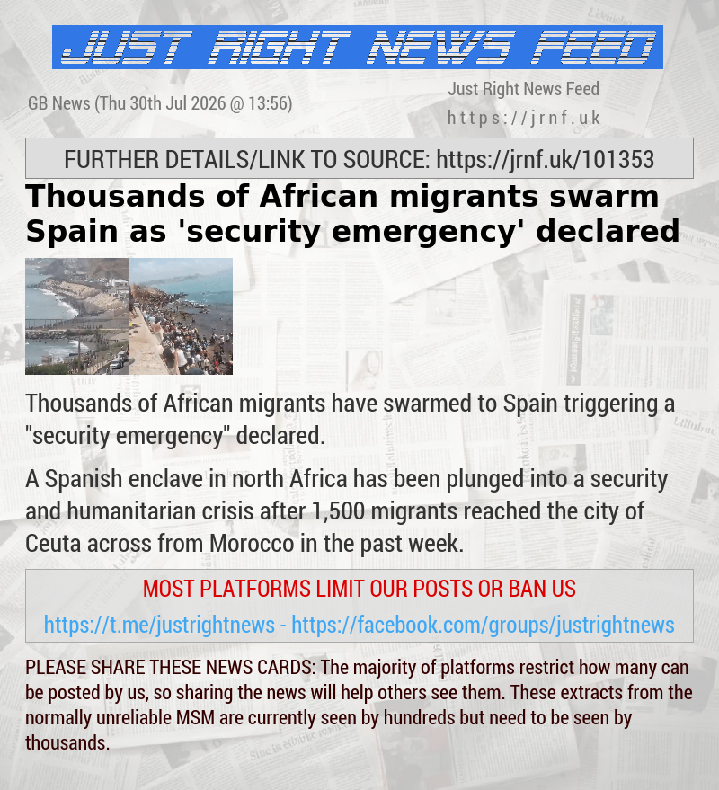 Thousands of African migrants swarm Spain as ’security emergency’ declared
