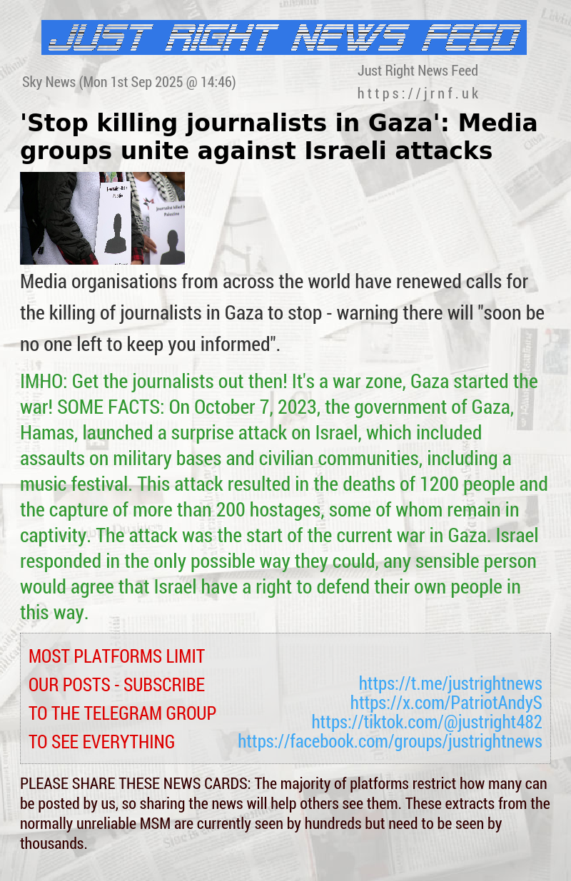 ’Stop killing journalists in Gaza’: Media groups unite against Israeli attacks