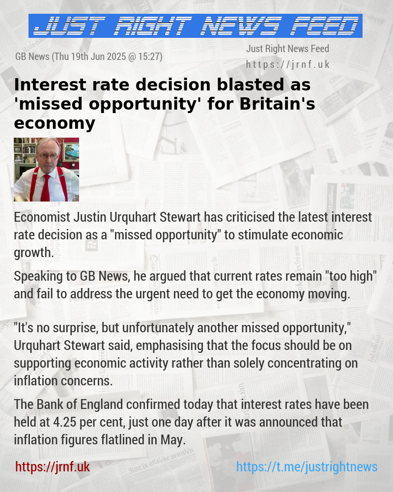 Interest rate decision blasted as ’missed opportunity’ for Britain’s economy