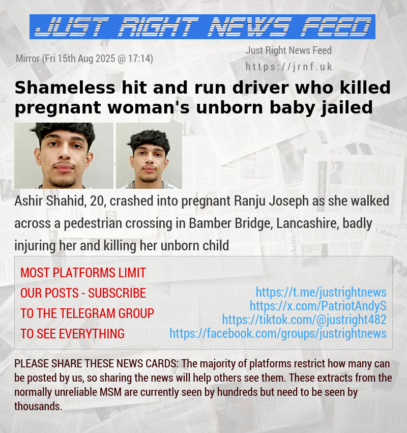 Shameless hit and run driver who killed pregnant woman’s unborn baby jailed