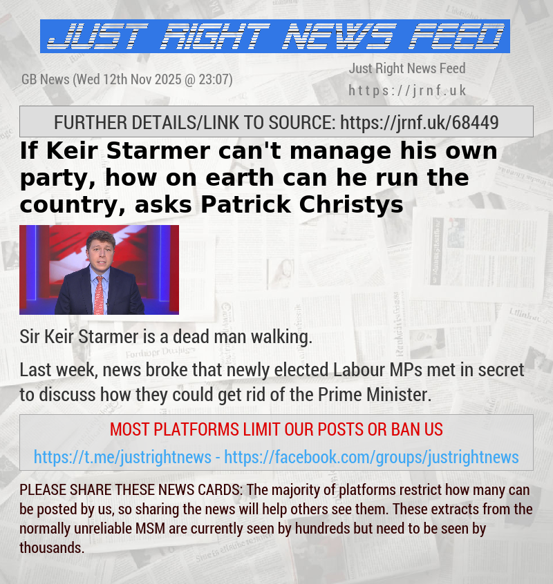 If Keir Starmer can’t manage his own party, how on earth can he run the country, asks Patrick Christys