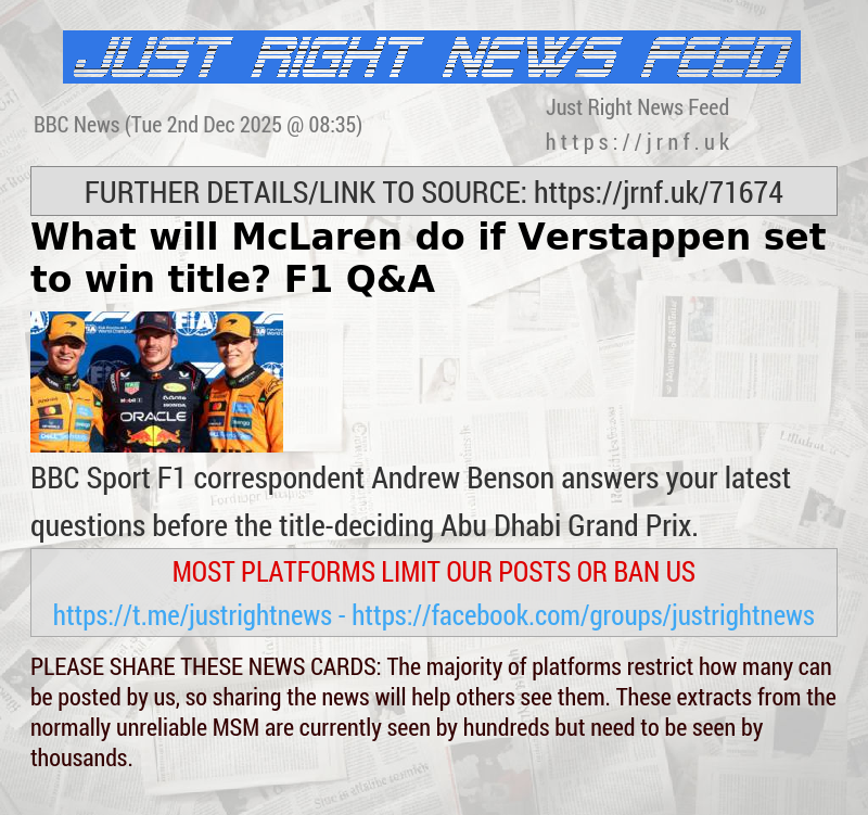 What will McLaren do if Verstappen set to win title? F1 Q&A