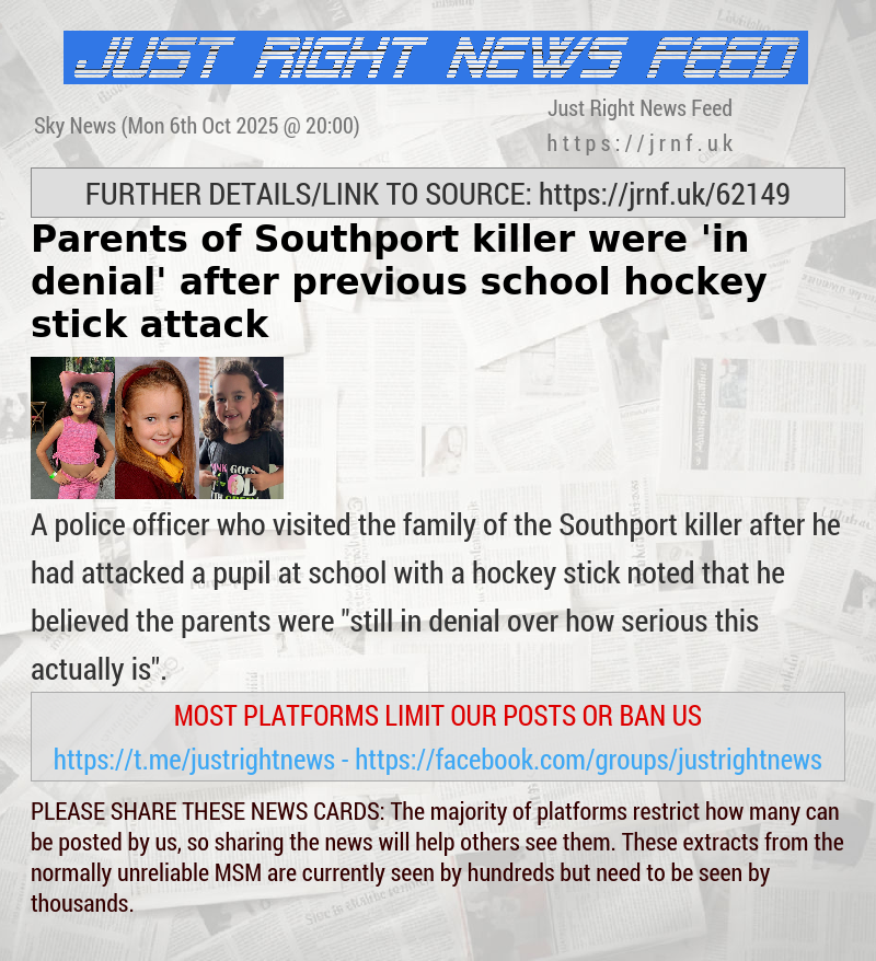 Parents of Southport killer were ’in denial’ after previous school hockey stick attack