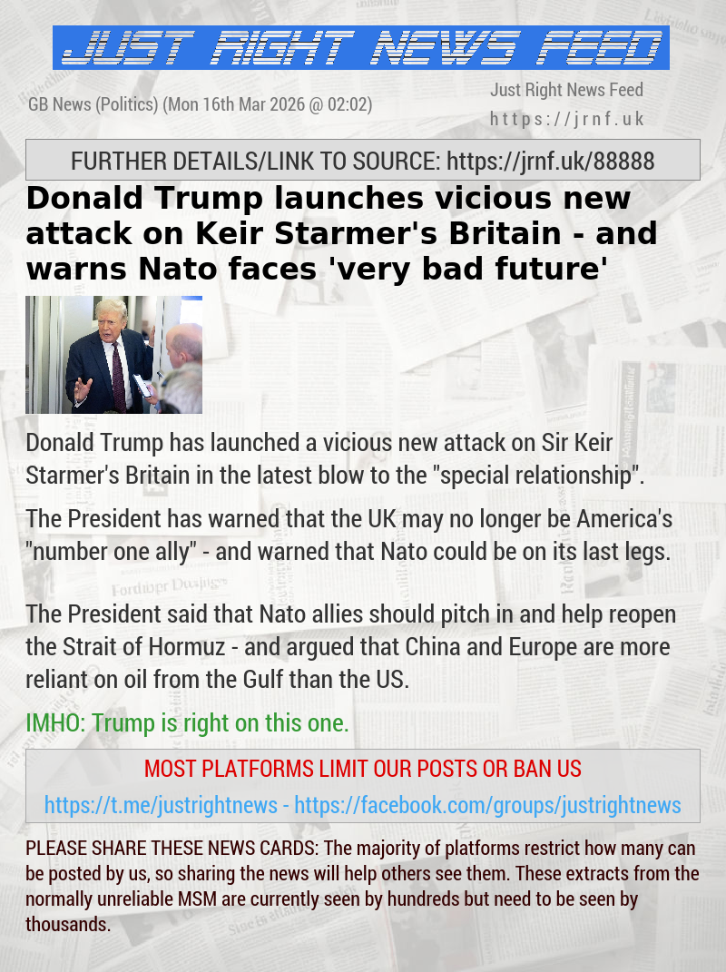 Donald Trump launches vicious new attack on Keir Starmer’s Britain — and warns Nato faces ’very bad future’