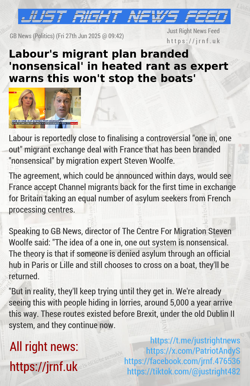 Labour’s migrant plan branded ’nonsensical’ in heated rant as expert warns ‘this won’t stop the boats’