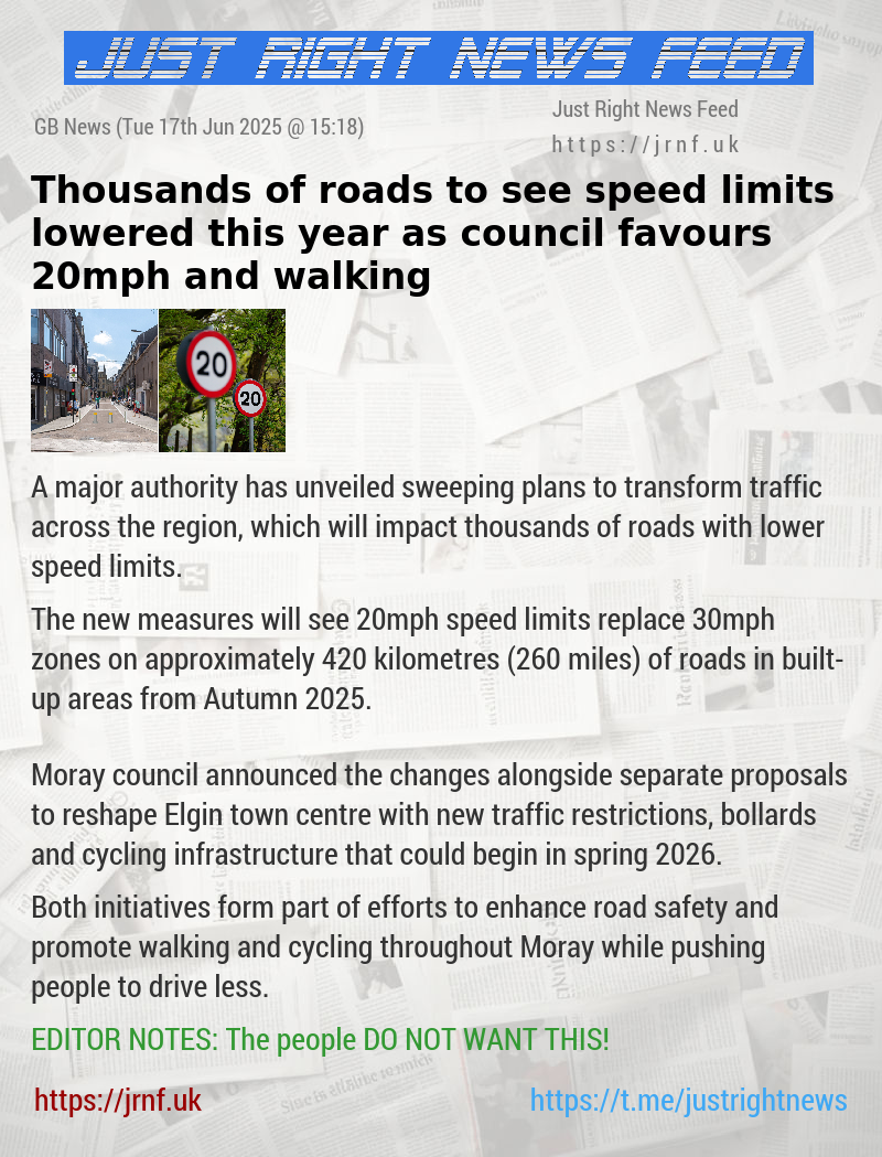 Thousands of roads to see speed limits lowered this year as council favours 20mph and walking