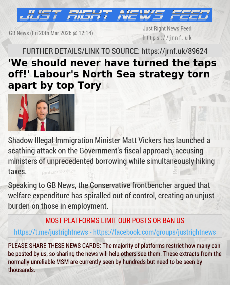 ’We should never have turned the taps off!’ Labour’s North Sea strategy torn apart by top Tory