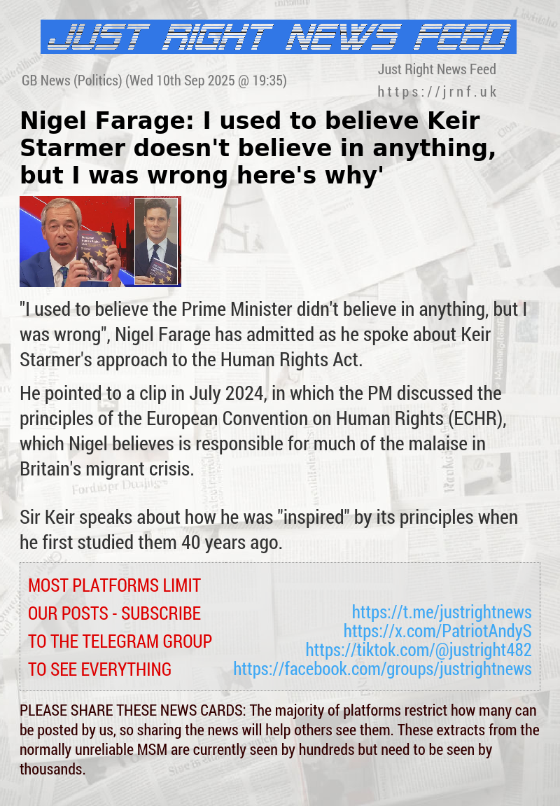 Nigel Farage: ‘I used to believe Keir Starmer doesn’t believe in anything, but I was wrong — here’s why’