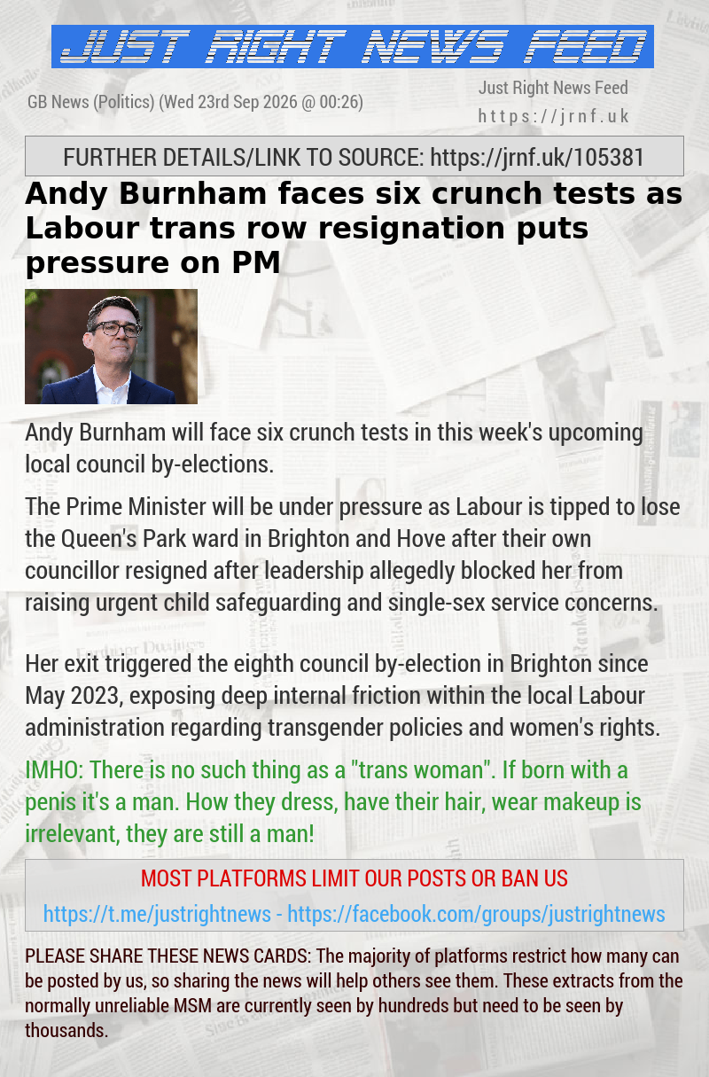 Andy Burnham faces six crunch tests as Labour trans row resignation puts pressure on PM