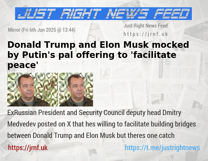 Donald Trump and Elon Musk mocked by Putin’s pal offering to ’facilitate peace’