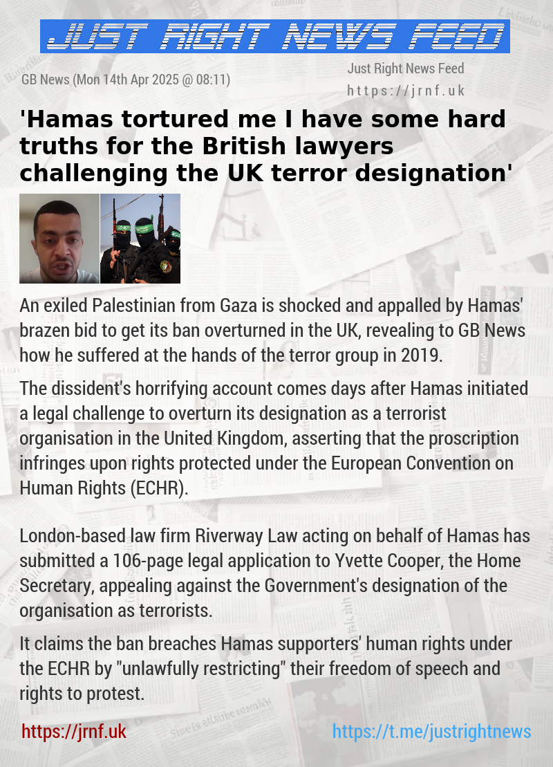 ’Hamas tortured me — I have some hard truths for the British lawyers challenging the UK terror designation’