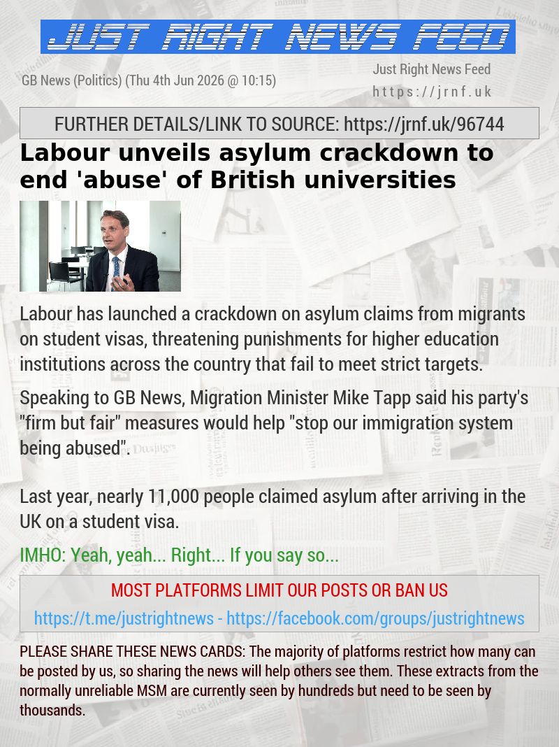 Labour unveils asylum crackdown to end ‘abuse’ of British universities