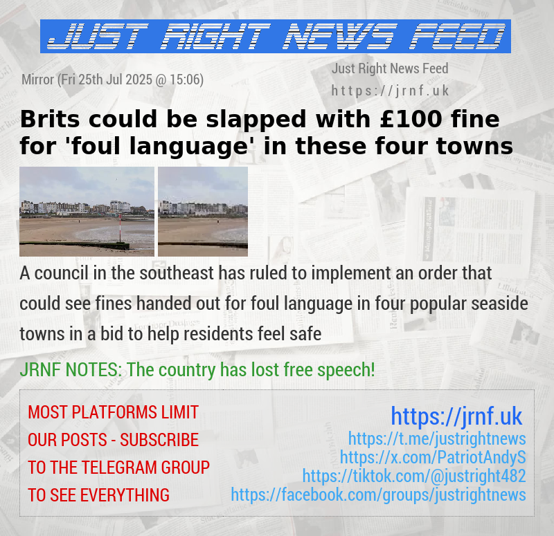 Brits could be slapped with £100 fine for ’foul language’ in these four towns