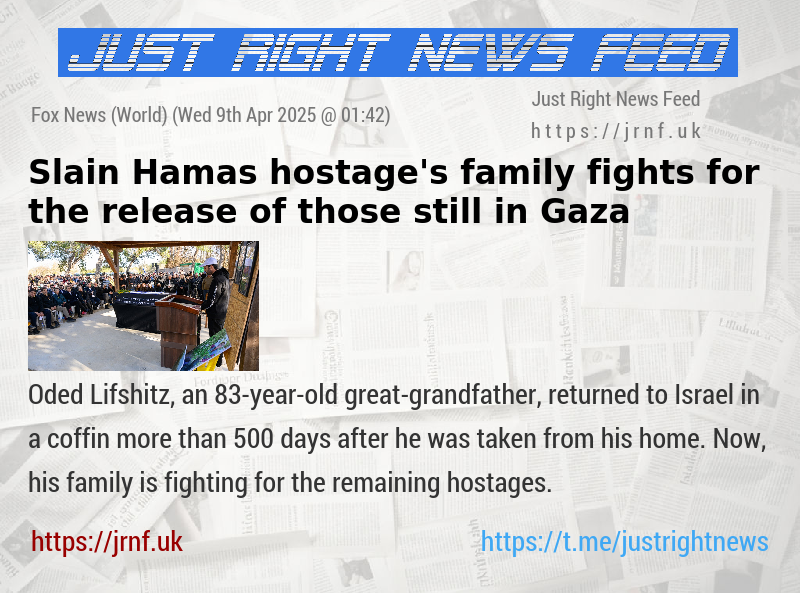 Slain Hamas hostage’s family fights for the release of those still in Gaza